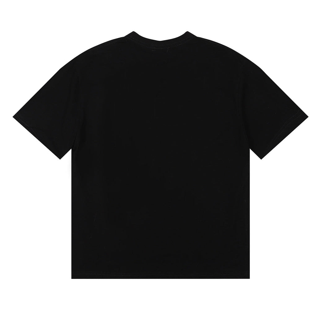 Rhude T-shirts Sardines Badge Printing Cotton Casual Short Sleeve Men and Women