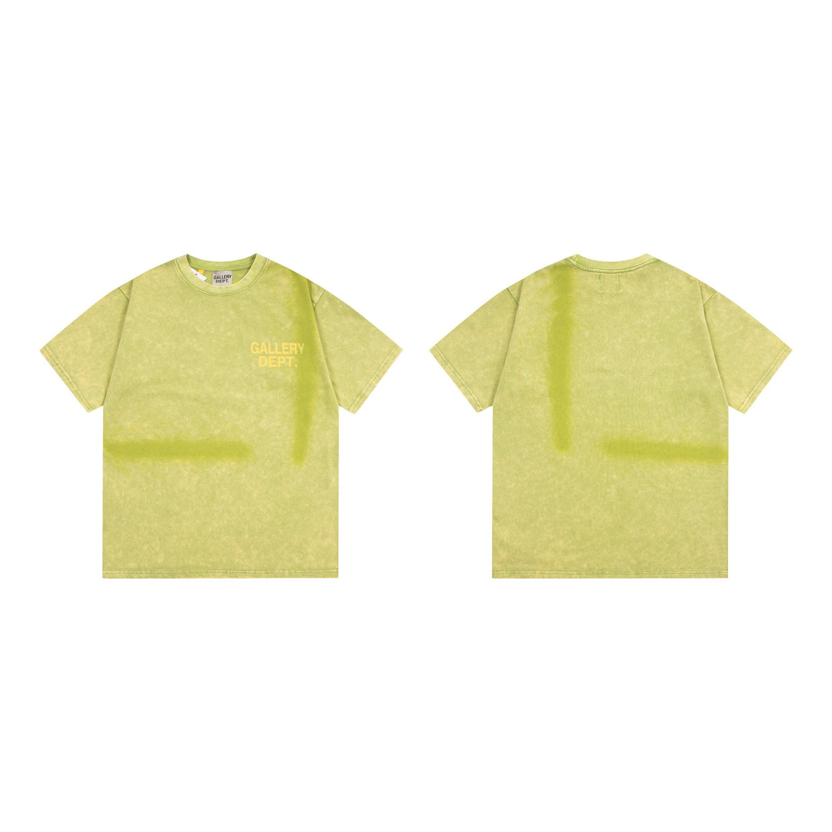 Gallery Dept T-Shirt Ink-splashing Tie-dye Alphabet Short Sleeve T-Shirt