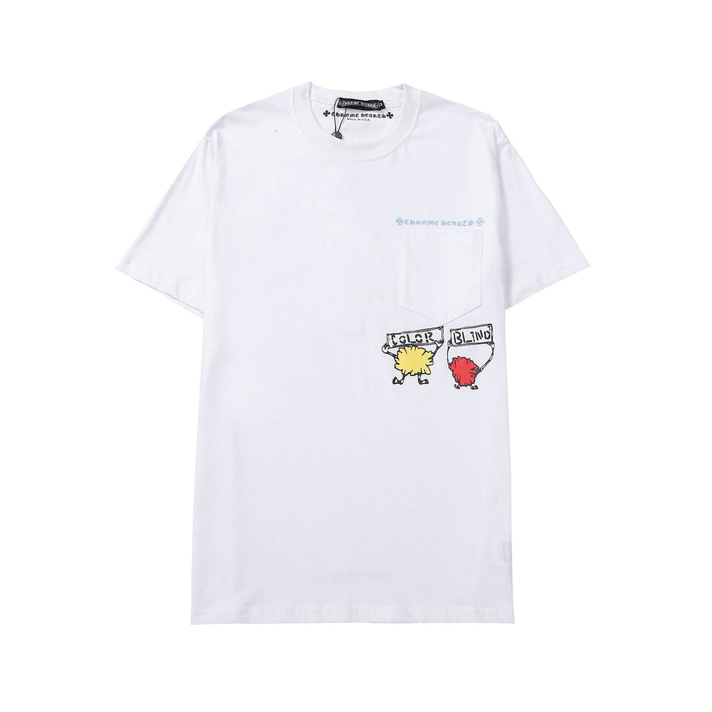 Chrome Heart T Shirts Crowe Summer Short Sleeve Hip Hop Men's and Women's T-Shirts