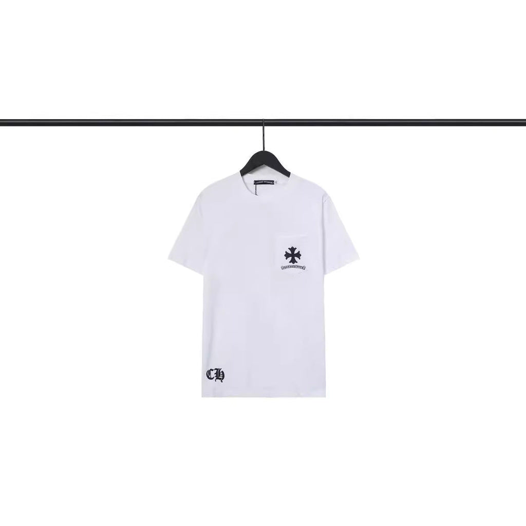 Chrome Heart T Shirts Scroll Heart Gypsy Printed Crew Neck Short Sleeve T-Shirt
