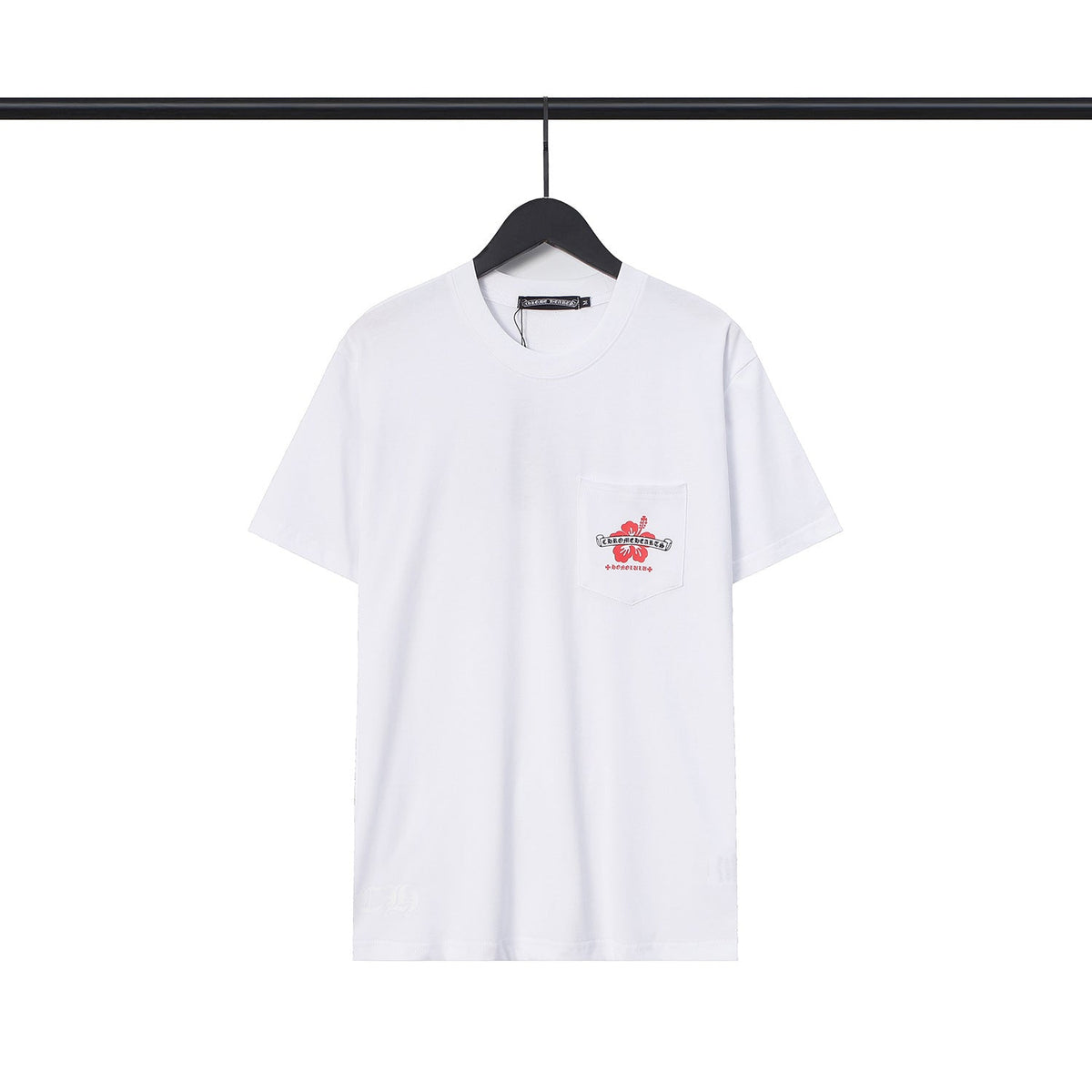 Chrome Heart T Shirts CH Flower Sanskrit Casual Short Sleeve T-Shirt Loose