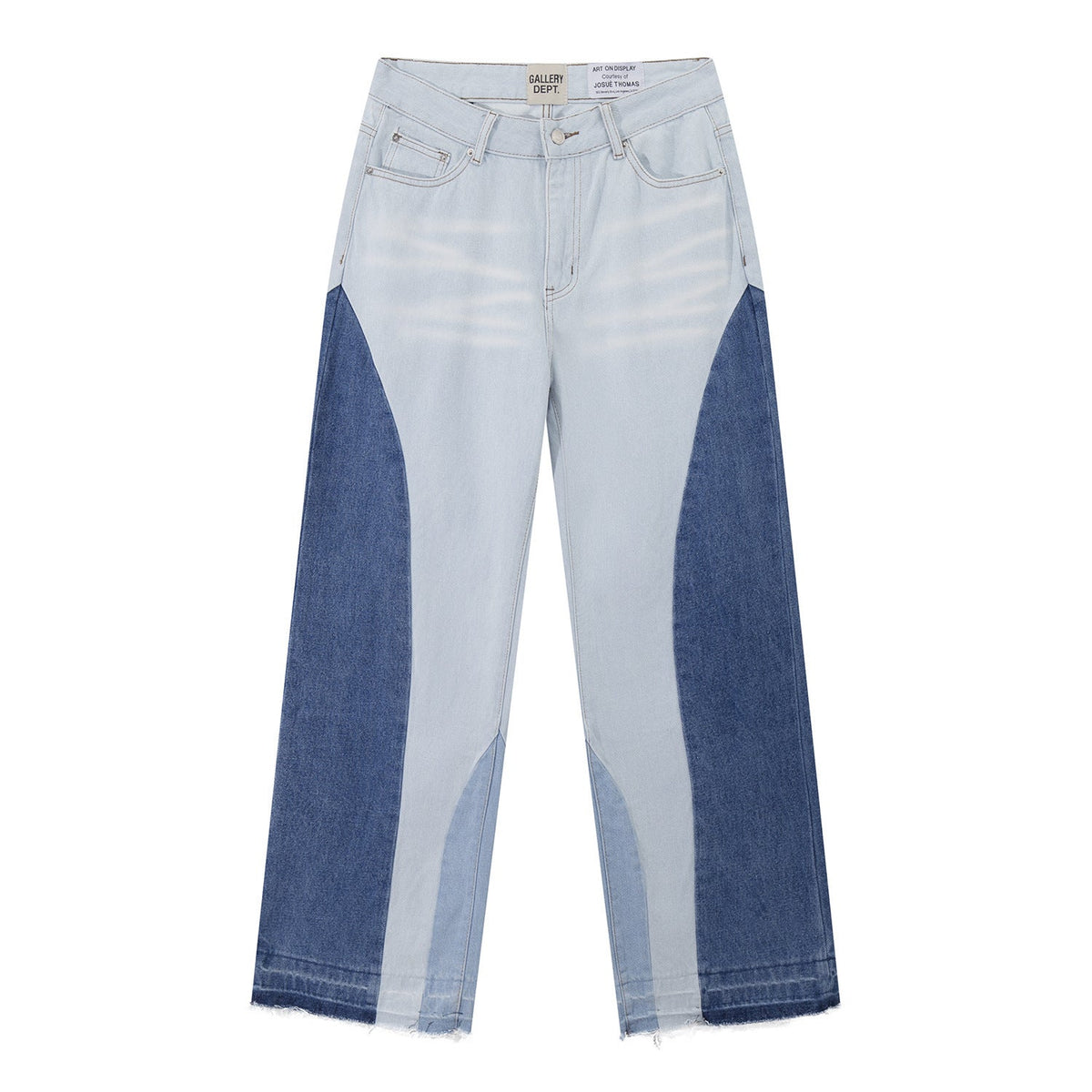 Gallery Dept Jeans Splicing Contrast Color Casual Denim Trousers