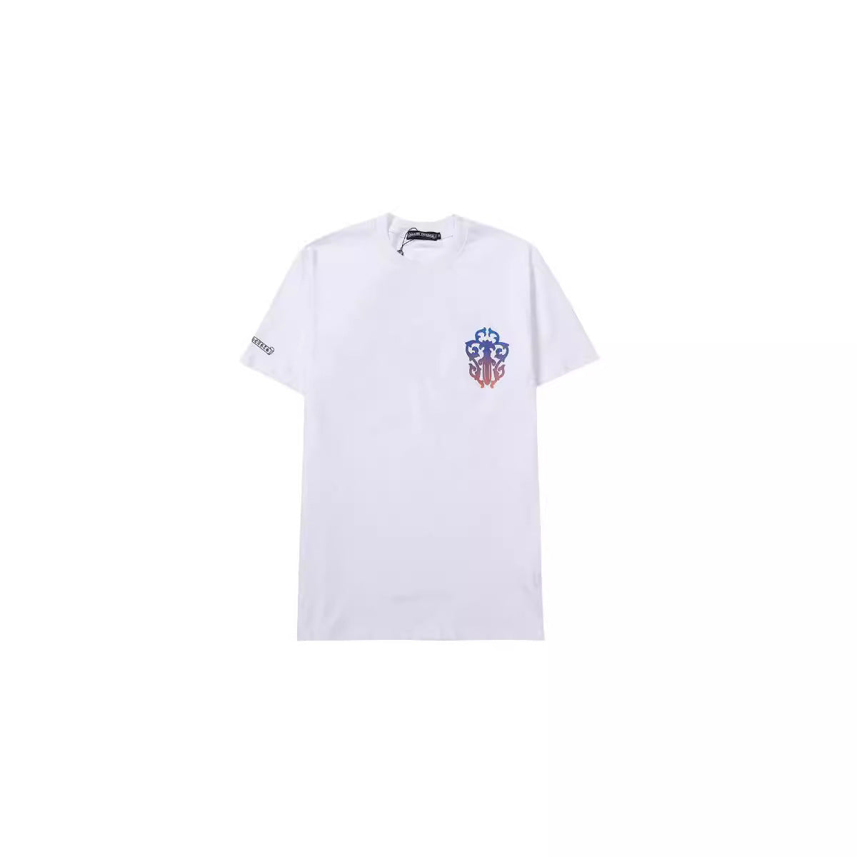 Chrome Heart T Shirts gradual change horseshoe bayonet sword