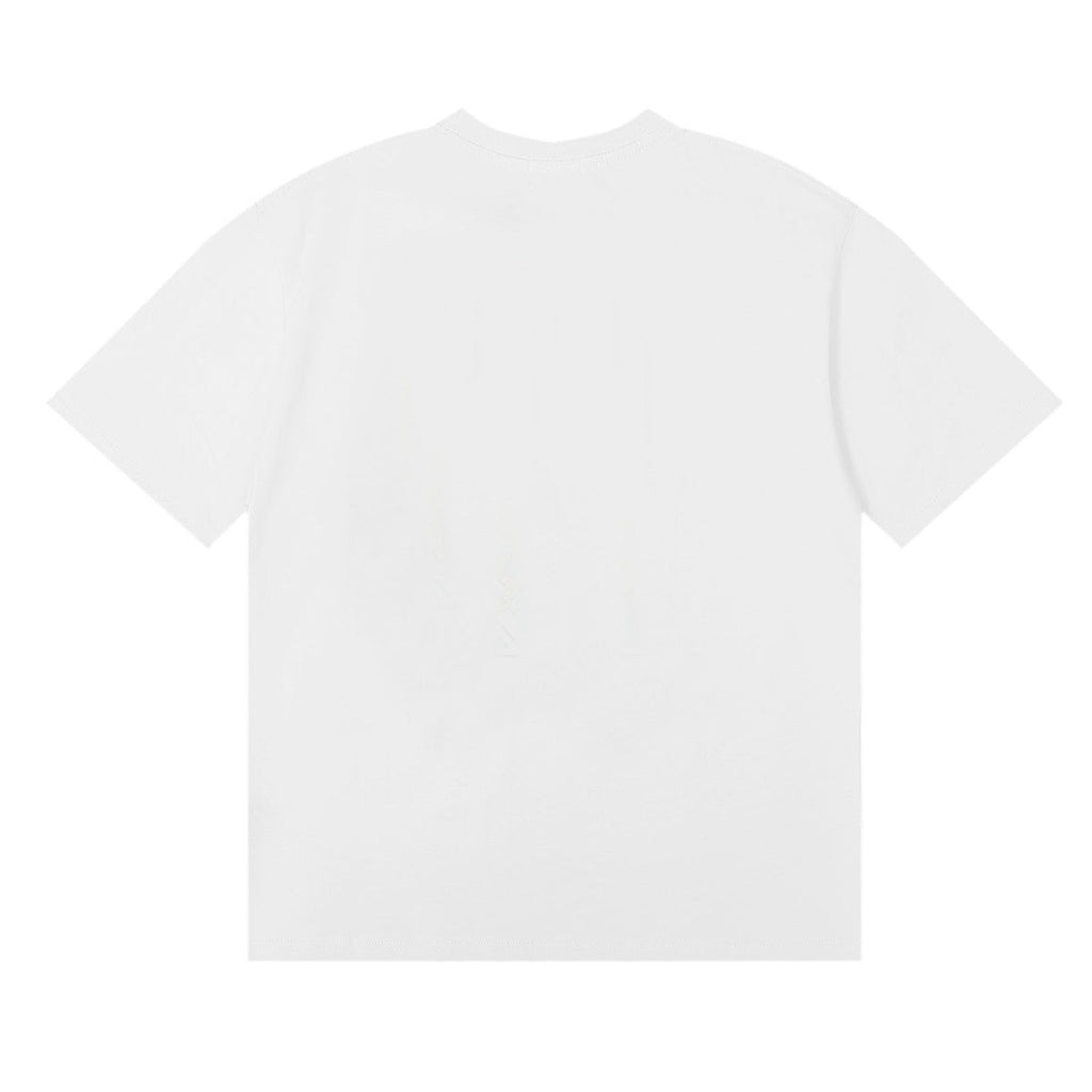 Rhude T-shirts Windowsill Seaview Printing Cotton Casual Short Sleeve Men and Women